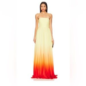 Camille Dress in Sunset Ombre Sau Lee